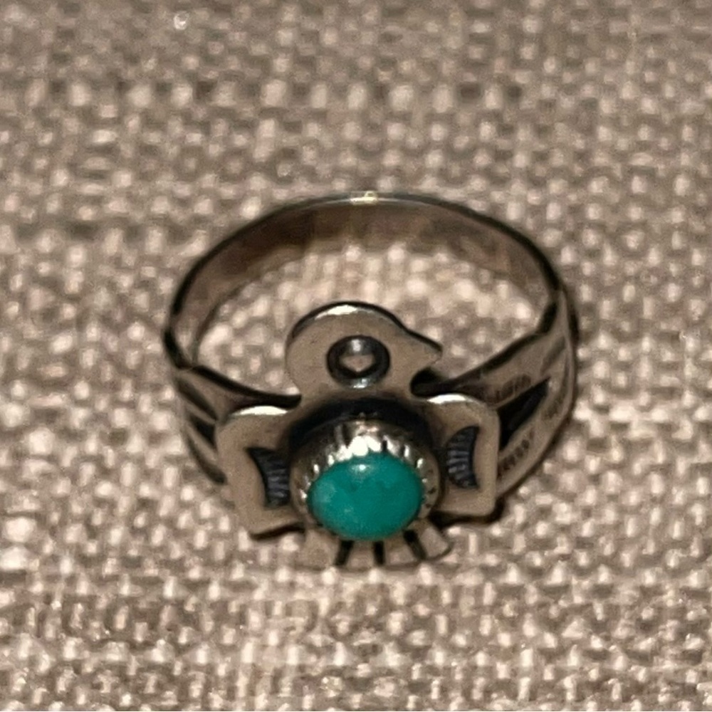 Vintage Sterling Silver Bell Trading Post Ring - Picture 7 of 11